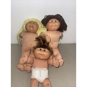 Vintage Cabbage Patch Lot - 3x Dolls, Needing TLC/Restoring/Cleaning ~ READ! :)